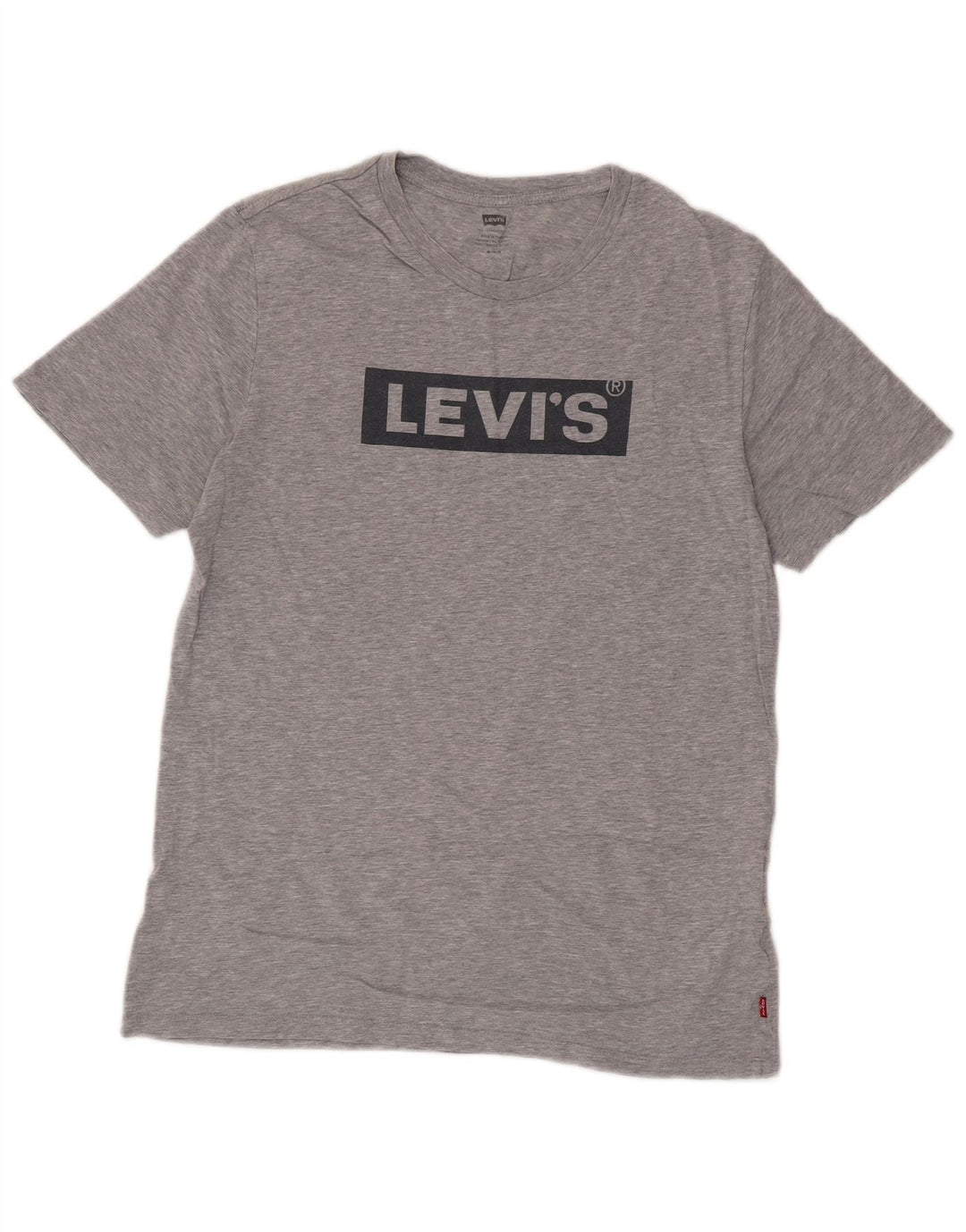 T-shirt grafica da uomo Levi's Top in cotone grigio medio
