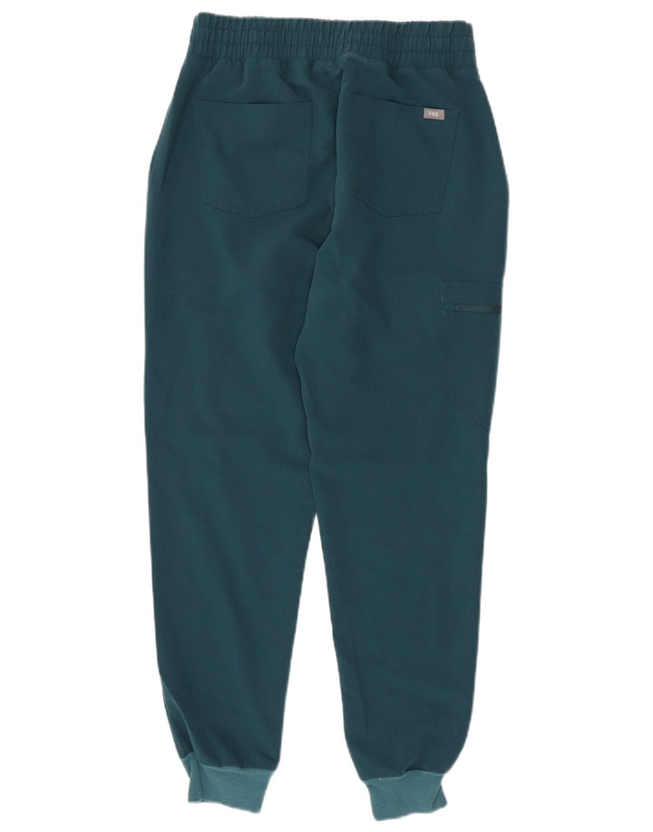 Pantaloni da tuta cargo da donna FIGS Joggers UK 10 Small Verde Poliestere