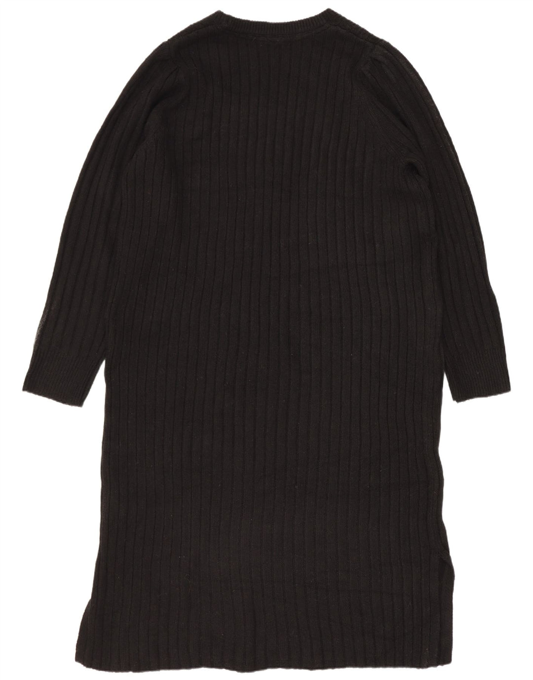 Abito maglione oversize a maniche lunghe da donna John Lewis UK 14 medio nero