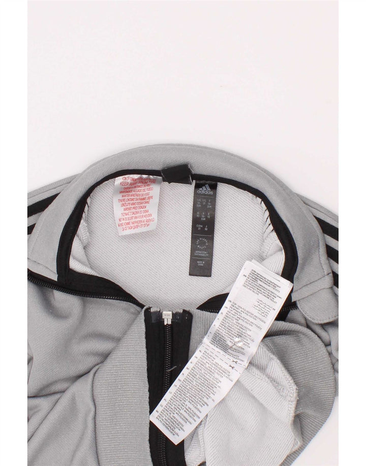 Giacca da tuta Adidas Aeroready da bambino, 18-24 mesi, in poliestere grigio