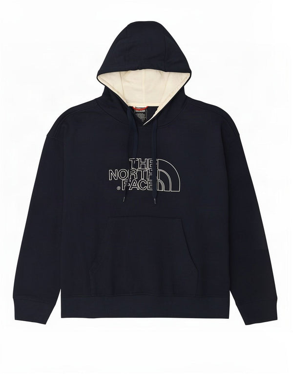 Felpa con cappuccio oversize grafica da donna The North Face UK 16 Large Blu Navy