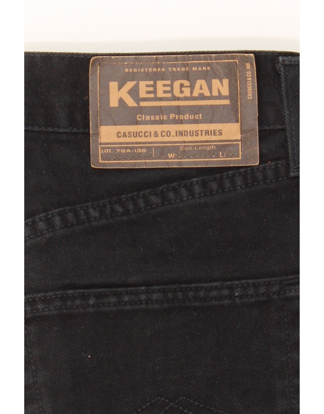 CASUCCI Mens Keegan Tapered Jeans  W30 L30 Navy Blue Vintage Casucci and Second-Hand Casucci from Messina Hembry 