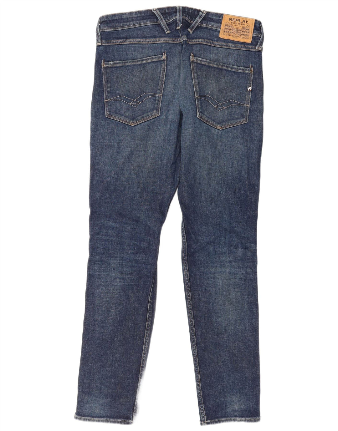 Jeans slim da uomo Replay W33 L32 cotone blu