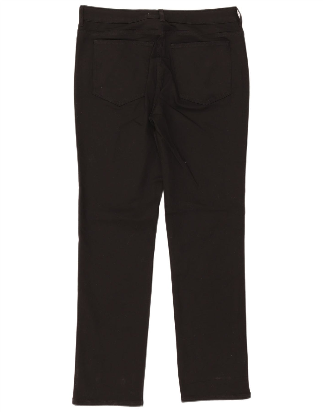 WHITE STUFF Pantaloni casual dritti da donna UK 12 Medium W32 L30 Nero