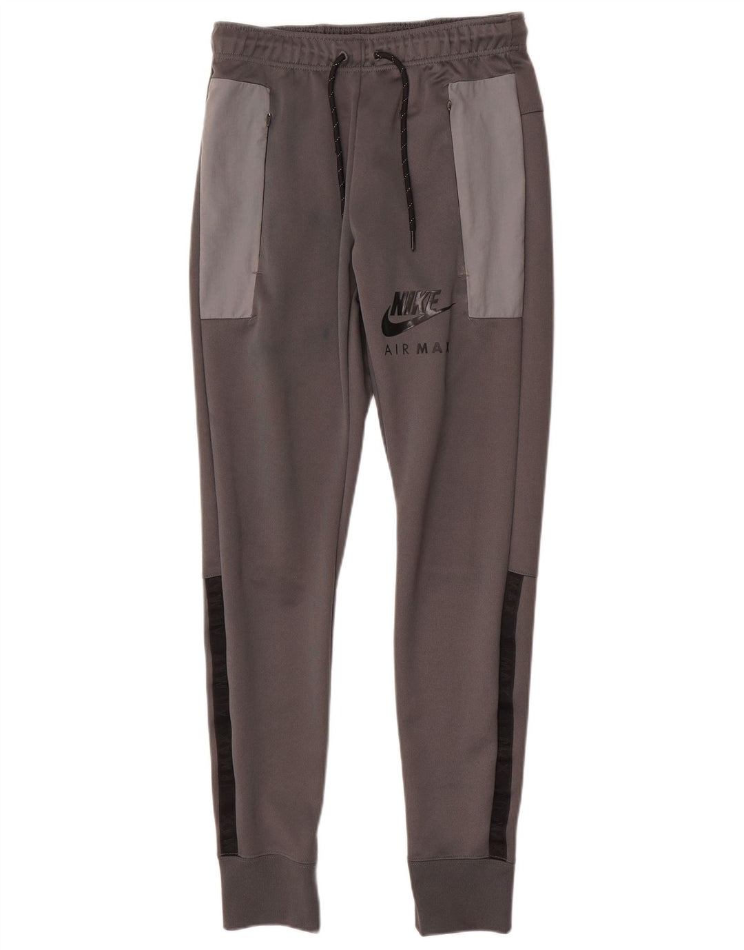 Pantaloni da tuta con grafica Nike da uomo, pantaloni da jogging XS, poliestere color block grigio