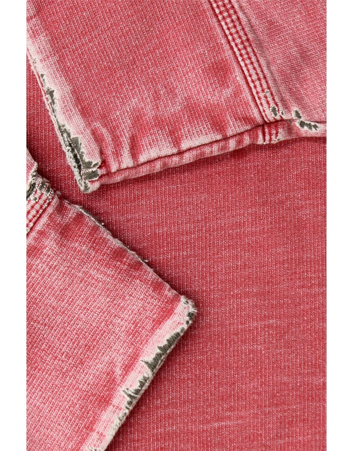 Felpa da uomo con collo alto Fat Face, maglione, cotone rosso medio