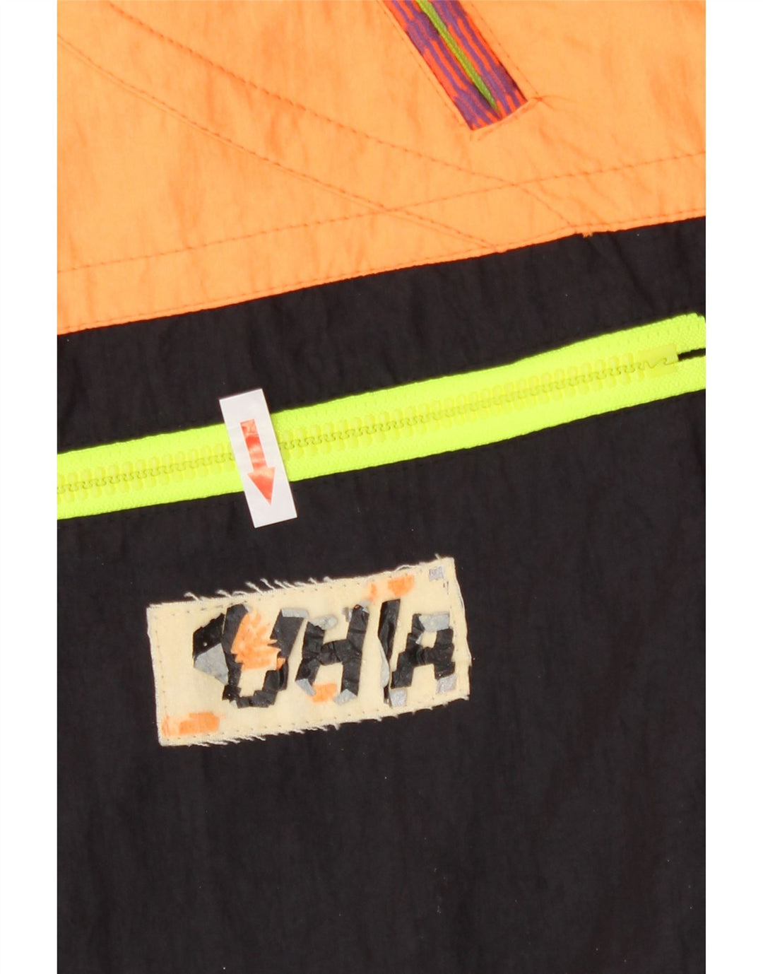 Giacca da sci grafica da donna Luhta UK 18 XL Colorblock giallo