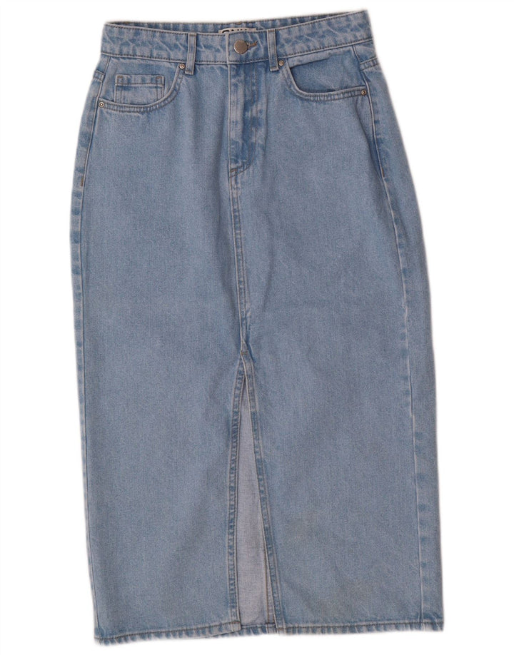 Solo gonna in denim da donna XS W25 cotone blu