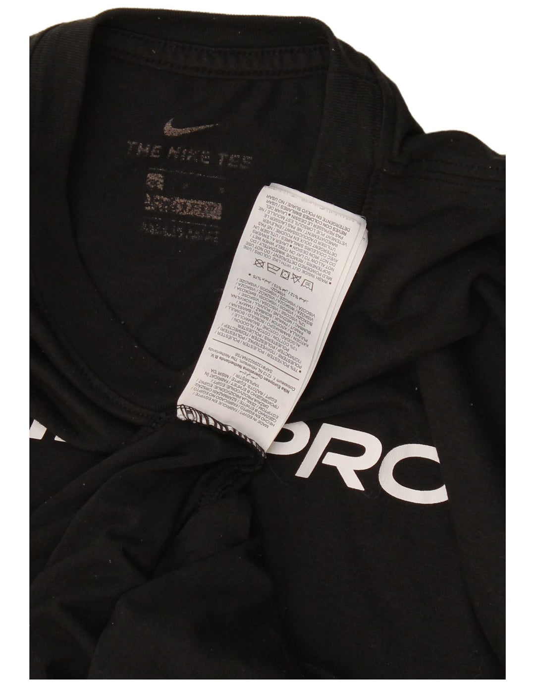 T-shirt grafica Nike Dri Fit da uomo, grande, in poliestere nero