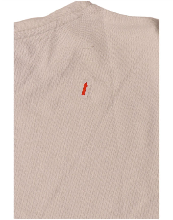 TOMMY HILFIGER Womens T-Shirt Top UK 14 Medium White Cotton