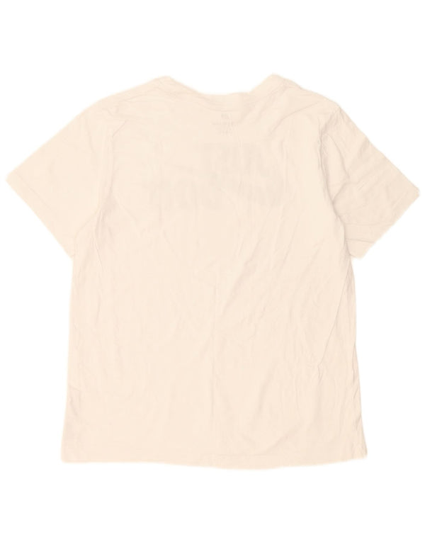 T-shirt grafica da uomo Nike Top grande in cotone bianco