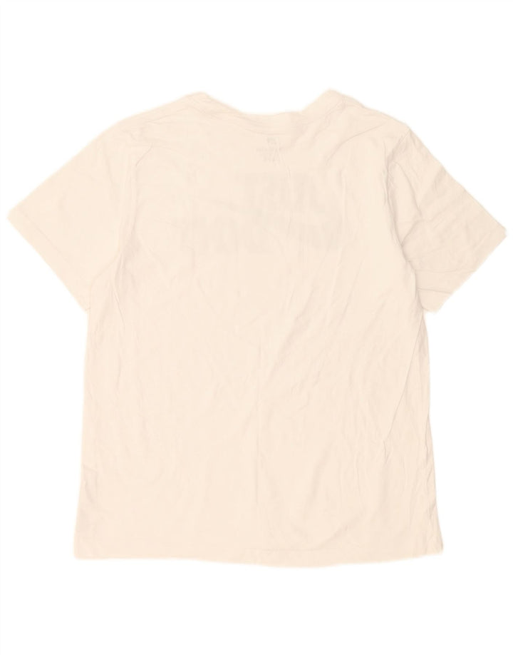 T-shirt grafica da uomo Nike Top grande in cotone bianco