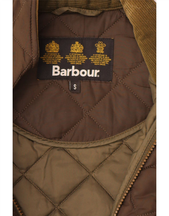 Barbour Giacca trapuntata da uomo UK 36 Small Marrone Poliestere