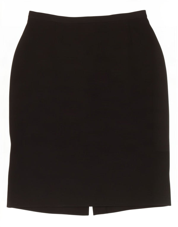 Gonna dritta Marks & Spencer da donna St. Michael UK 18 XL W32 Nera