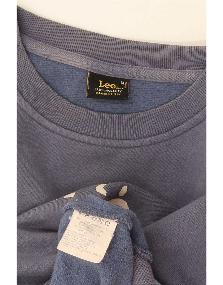 Felpa grafica da donna Lee, maglione UK 14, blocco colore blu navy medio