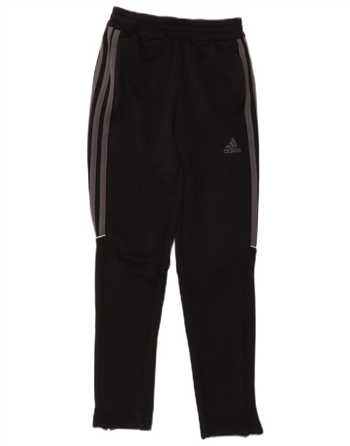 Pantaloni della tuta da ragazzo Adidas 9-10 anni in poliestere nero