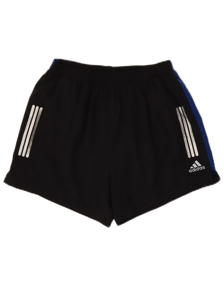 Pantaloncini sportivi Adidas Climalite da uomo, poliestere color block medio nero