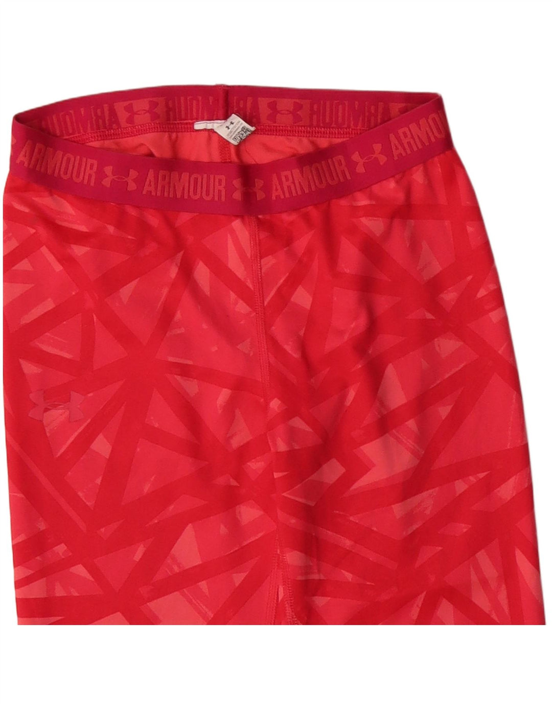 Leggings Capri grafici da donna Under Armour UK 4 XS rosso geometrico