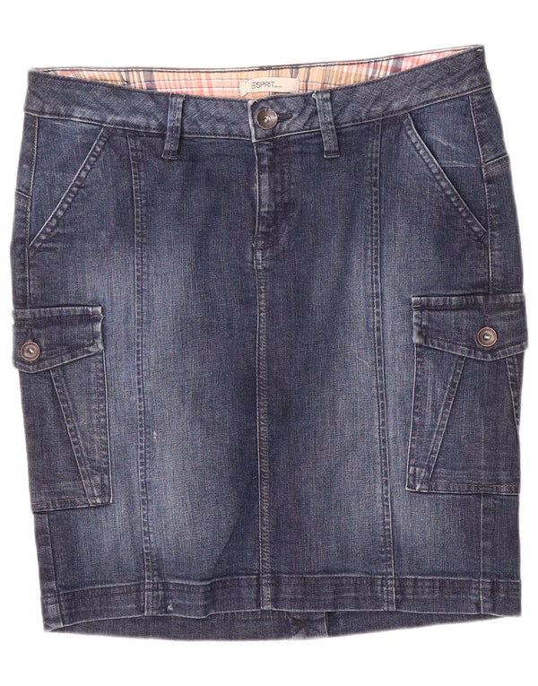 Gonna cargo denim da donna Esprit W30 cotone blu medio