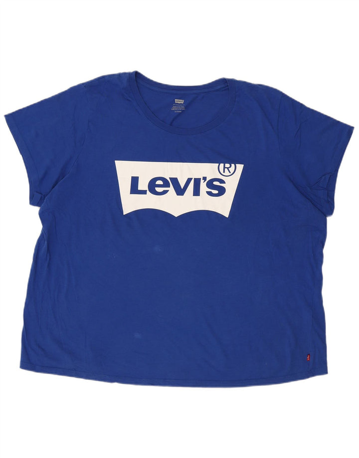 T-shirt grafica da uomo Levi's Top 3XL in cotone blu
