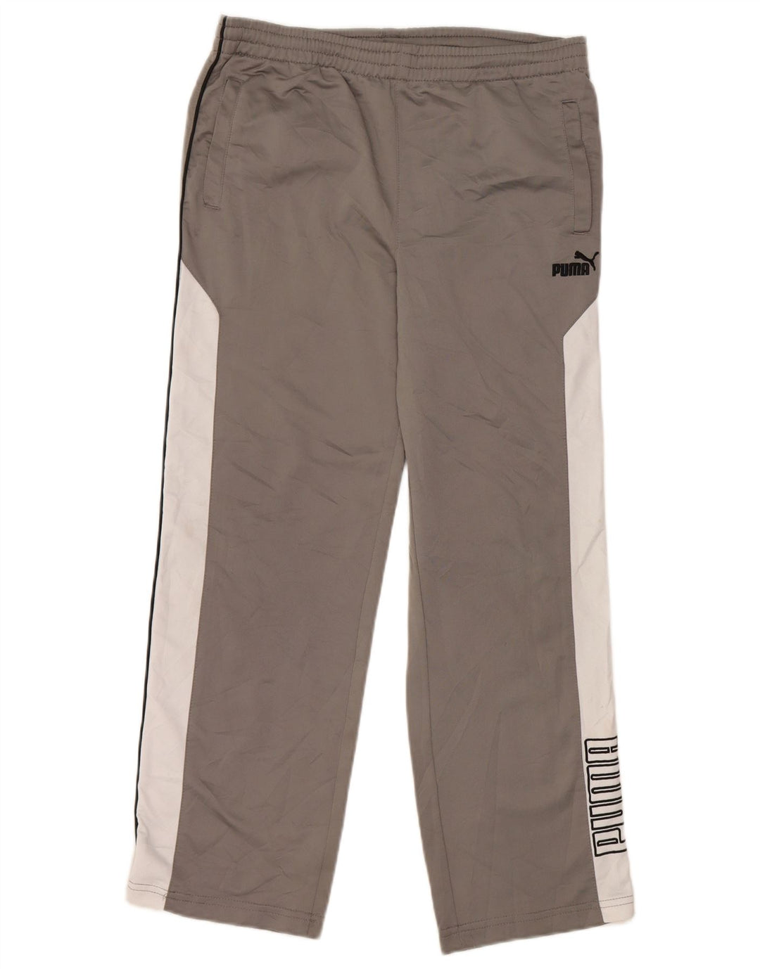 Pantaloni da tuta grafica da ragazzo Puma 9-10 anni Colore grigio medio