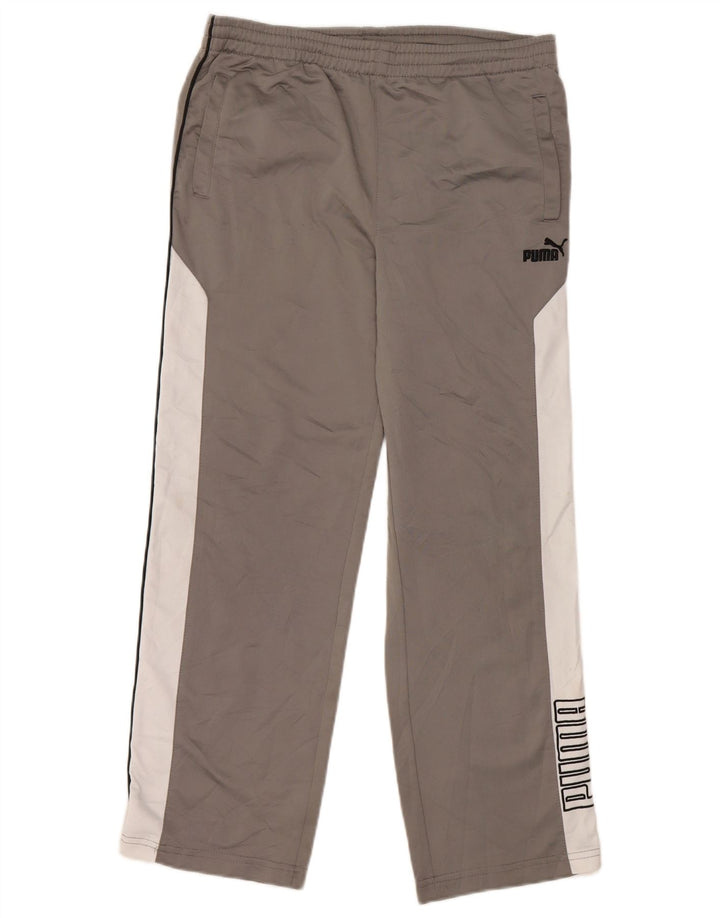Pantaloni da tuta grafica da ragazzo Puma 9-10 anni Colore grigio medio