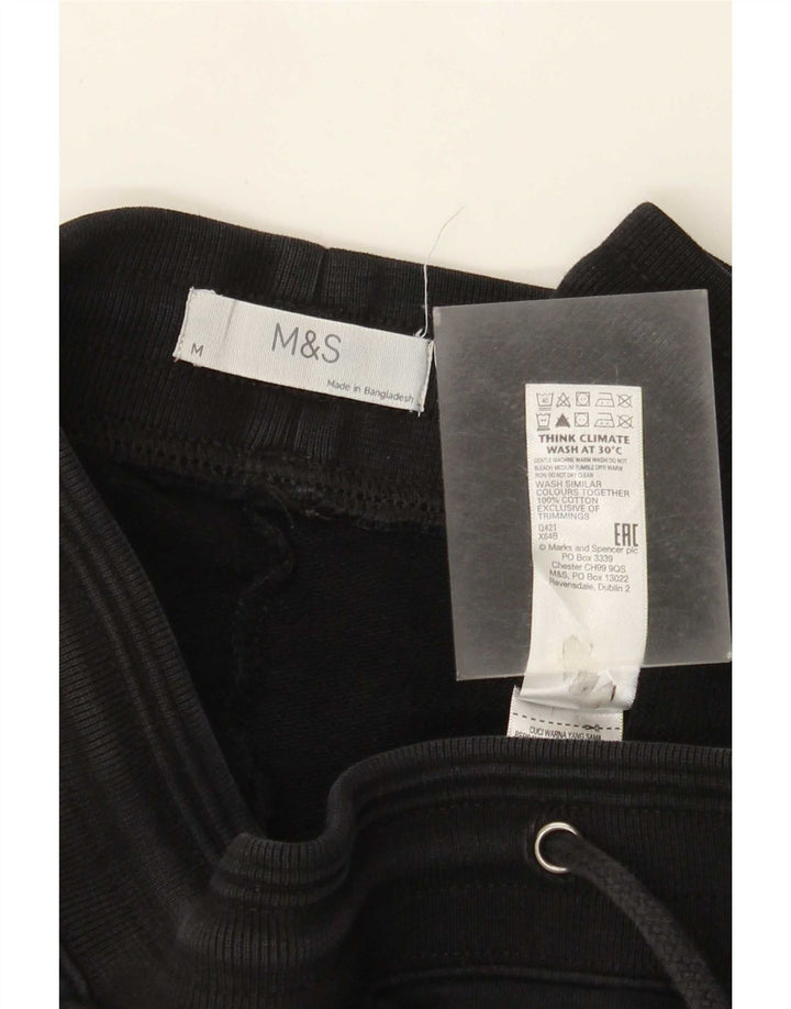 Pantaloni da tuta da uomo Marks & Spencer medio cotone nero