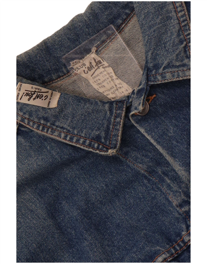 Giacca di jeans vintage da uomo UK 38 cotone blu medio