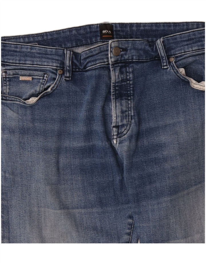Jeans dritti da uomo Hugo Boss W38 L31 Blu
