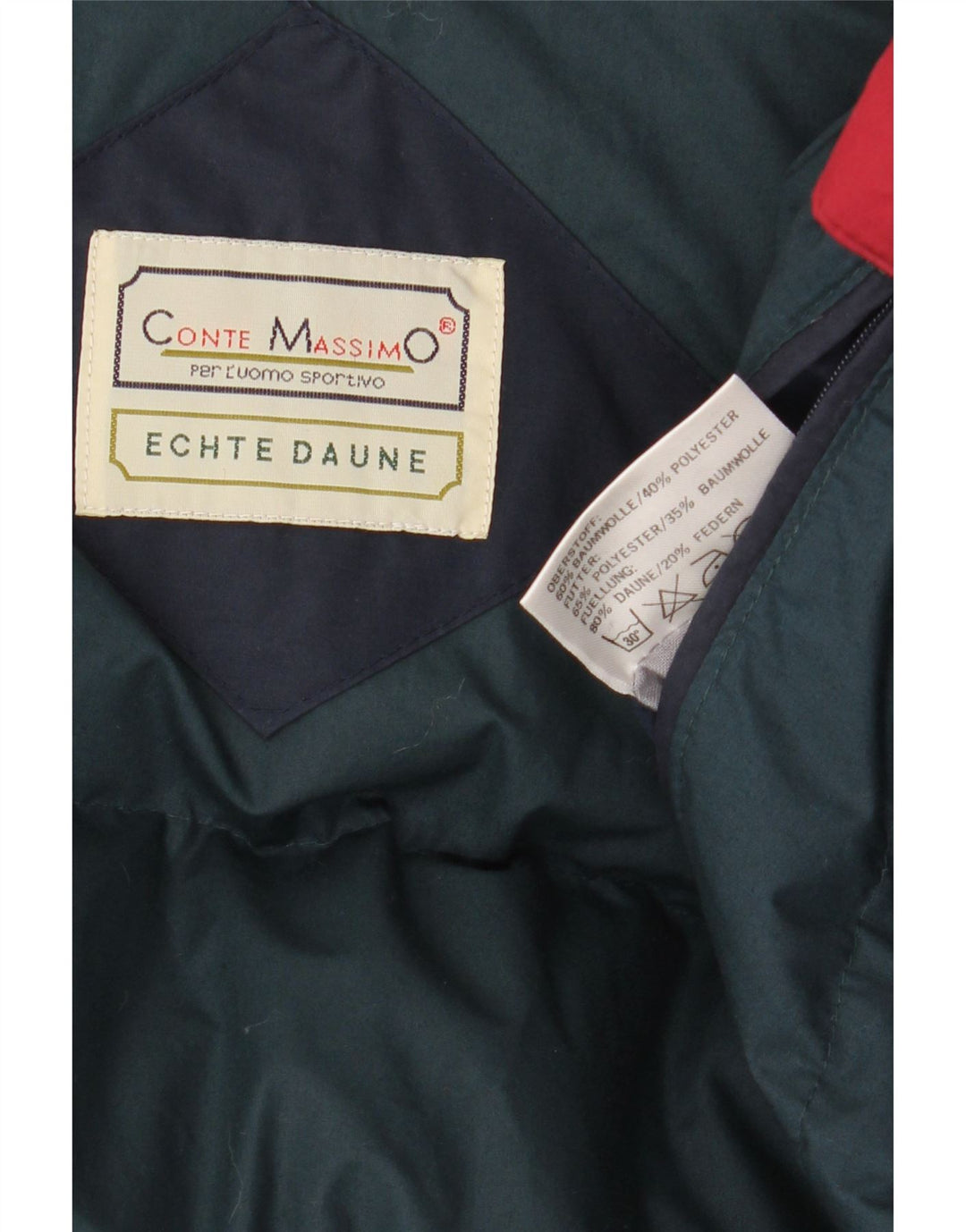 Conte Massimo Giubbotto Imbottito Uomo IT 56 3XL Blu Navy Colourblock Cotone