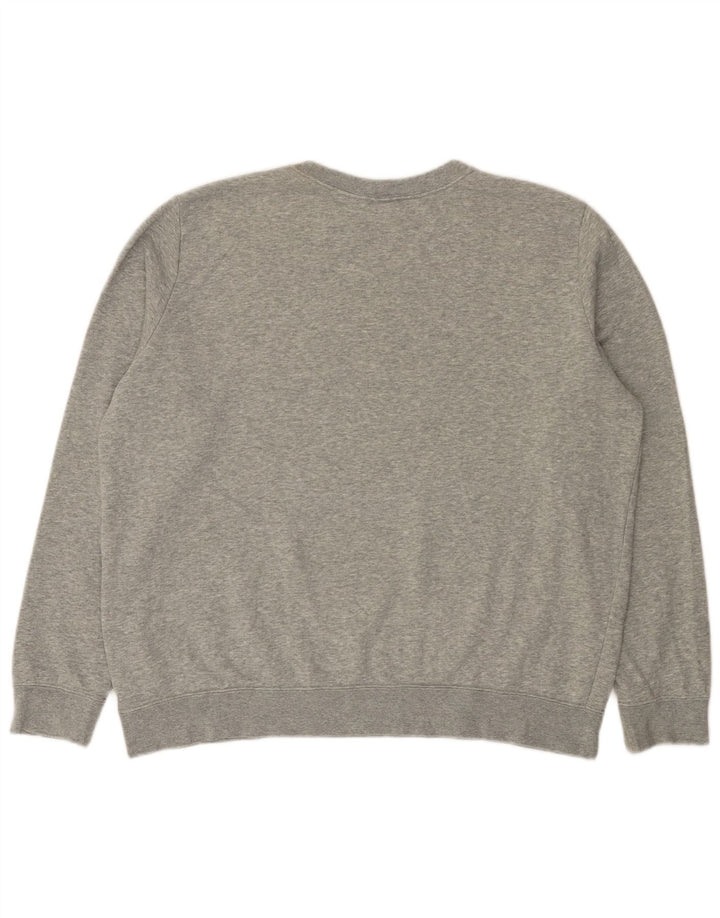 Felpa oversize con grafica Nike da donna UK 18 XL grigio chiazzato