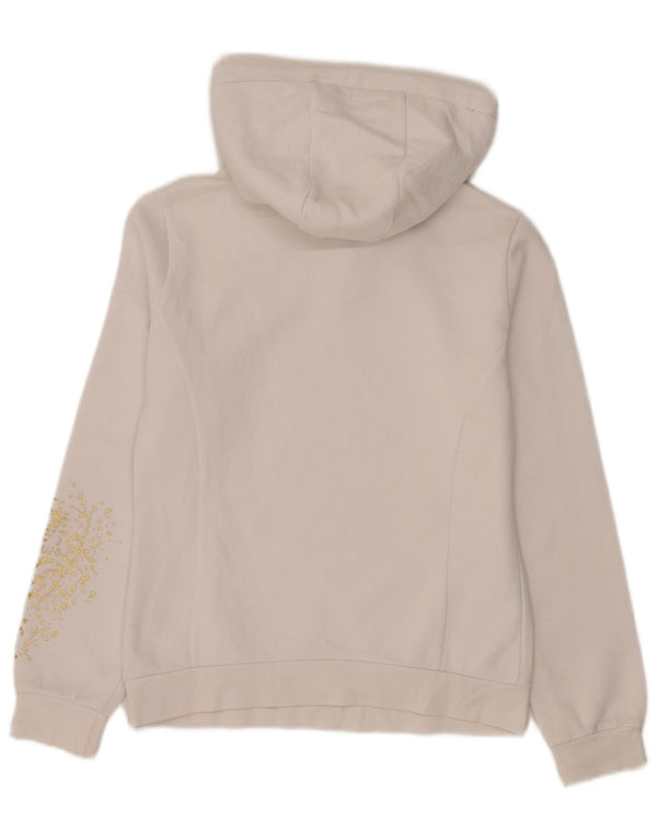 Felpa con cappuccio grafica da donna Emporio Armani UK 10 piccola bianca