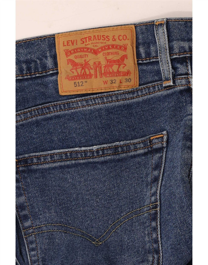 Levi's Uomo 512 Jeans affusolati slim W32 L30 Blu