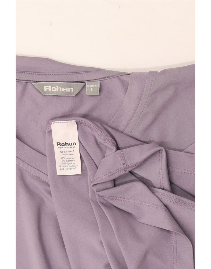 T-shirt da donna Rohan Top UK 16 grande poliestere viola