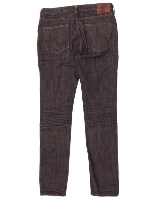 Jeans skinny a sigaretta da uomo All Saints W33 L32 in cotone blu navy