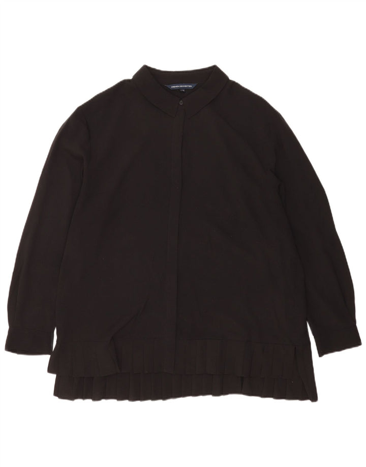 Camicetta da donna vestibilità ampia French Connection UK 14 grande poliestere nero