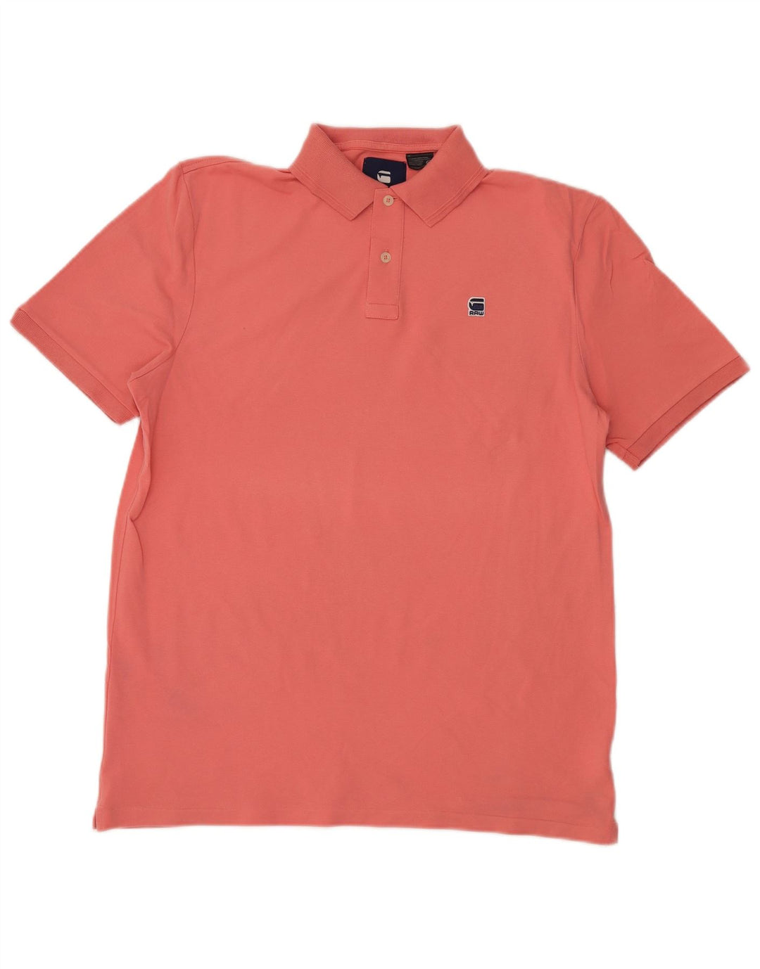 Polo da uomo G-STAR grande in cotone rosa