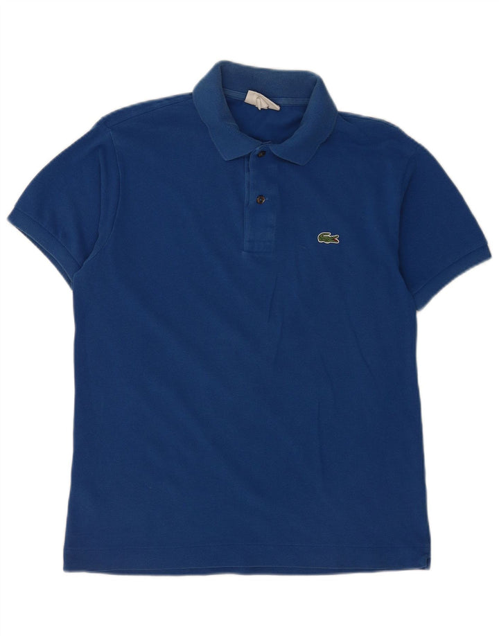 Polo da uomo Lacoste Classic Fit taglia 4 in cotone blu medio