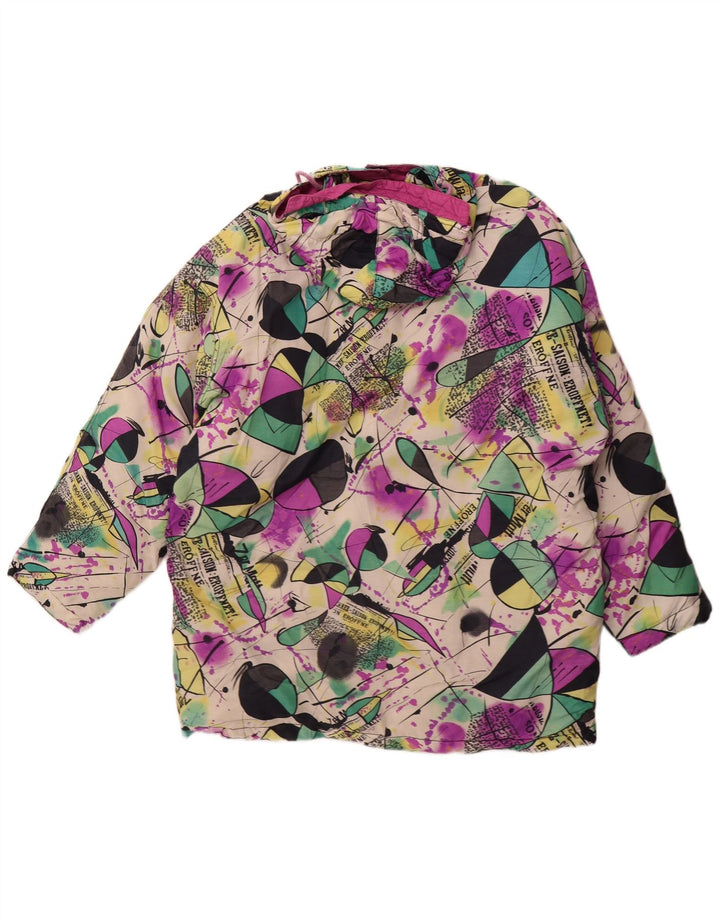 Giacca imbottita con cappuccio da donna Gil Bret UK 16 grande poliammide multicolore