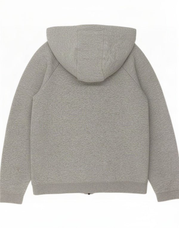 Felpa con cappuccio e zip oversize da donna Nike UK 6 XS cotone grigio