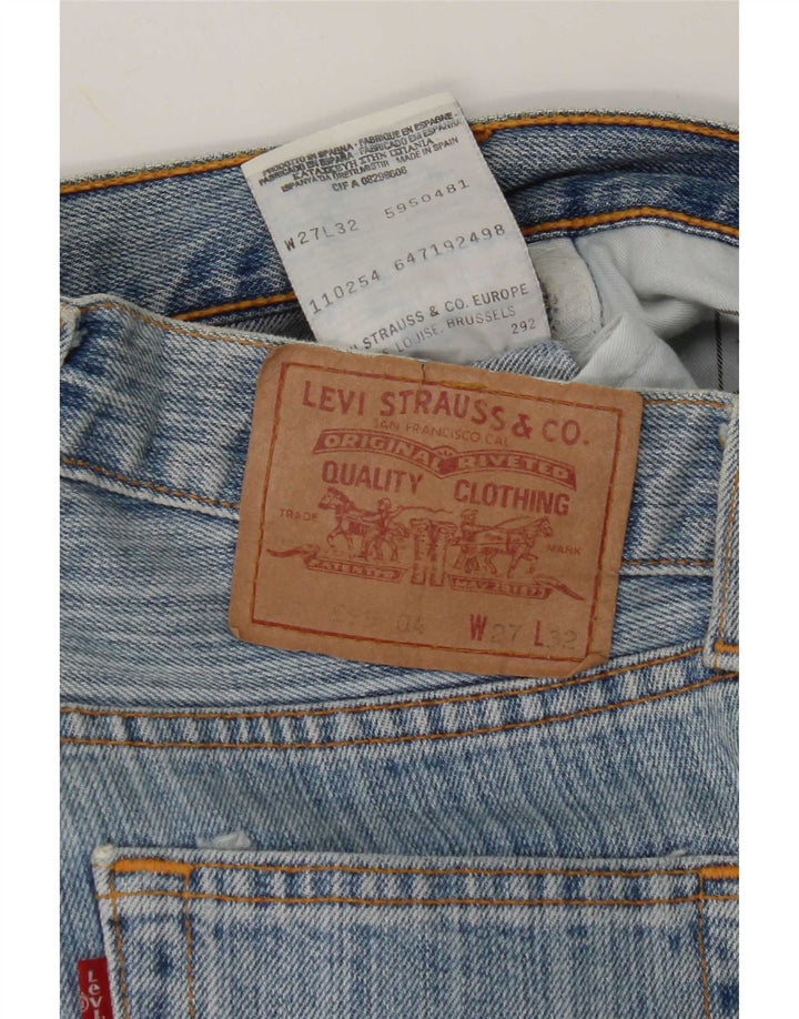 Jeans dritti Levi's 595 da donna W27 L32 cotone blu