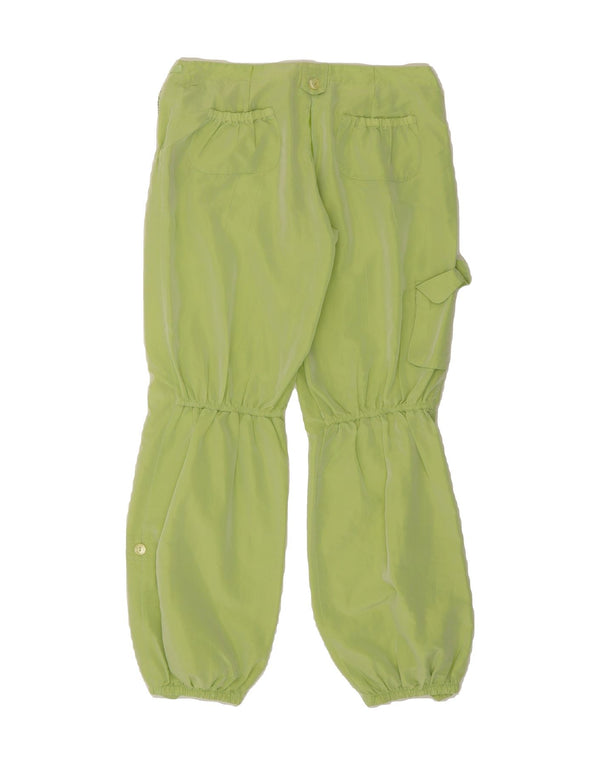 MISS BLUMARINE Girls Joggers Cargo Trousers 15-16 Years W30 L27 Green