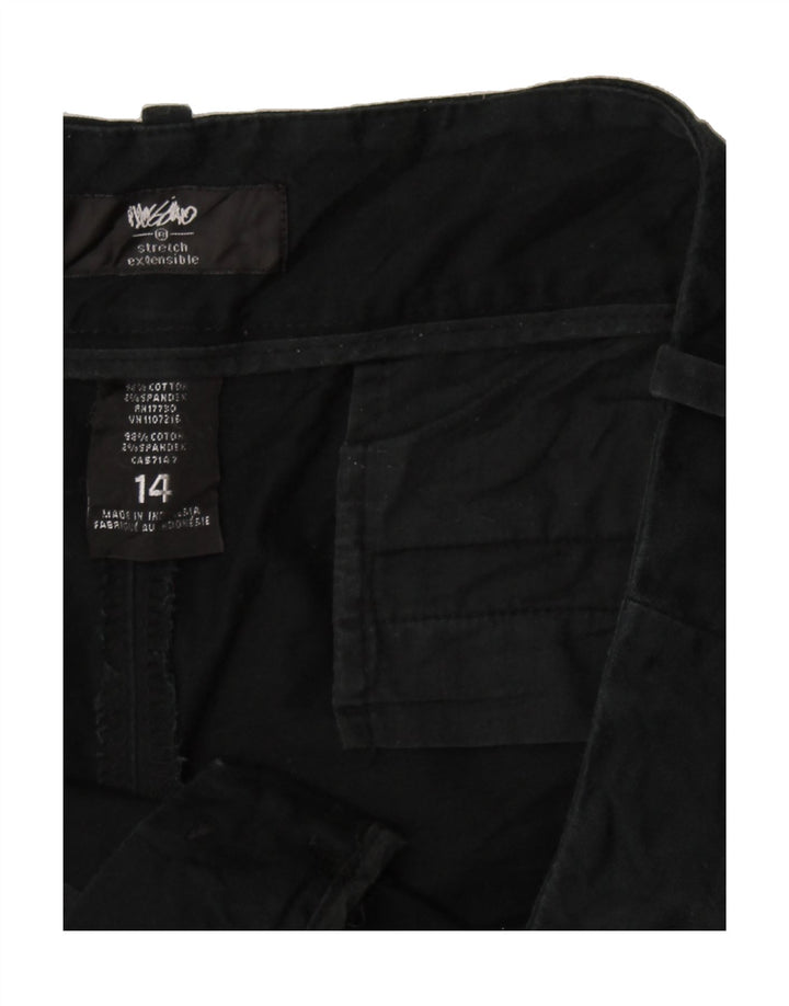 MOSSIMO Womens Stretch Chino Shorts US 14 XL W38  Black Cotton Vintage Mossimo and Second-Hand Mossimo from Messina Hembry 