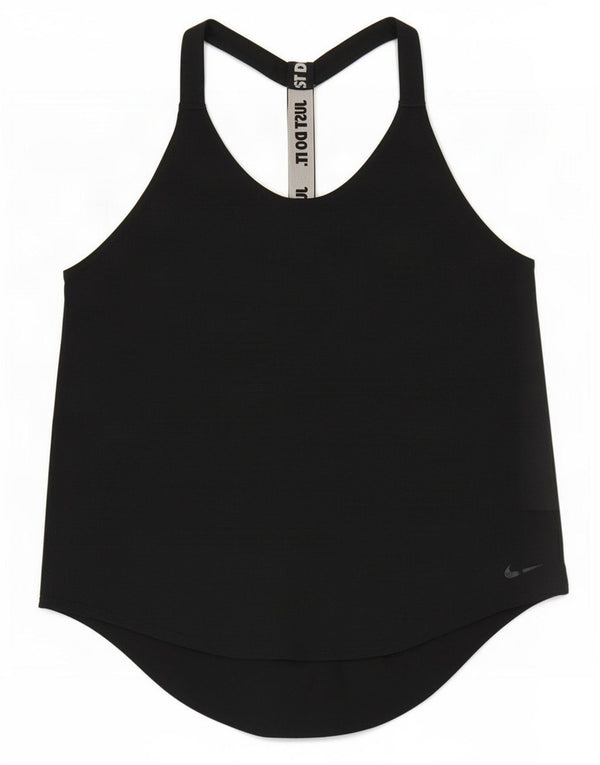 Canotta grafica ampia Nike da donna Dri Fit UK 14 poliestere nero medio