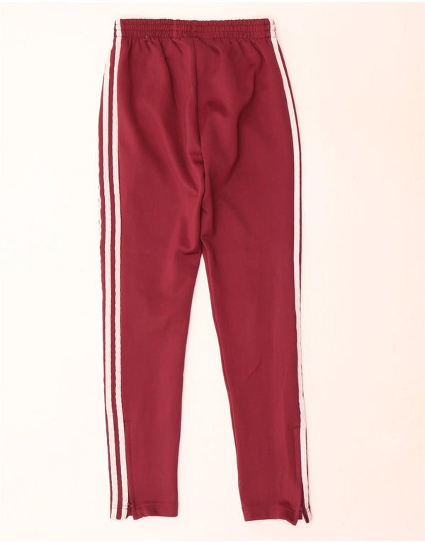 Pantaloni della tuta da donna Adidas UK 6 XS Bordeaux poliestere