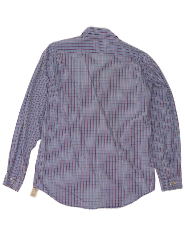 Camicia da uomo Massimo Dutti taglia 44 XL in cotone a quadri blu