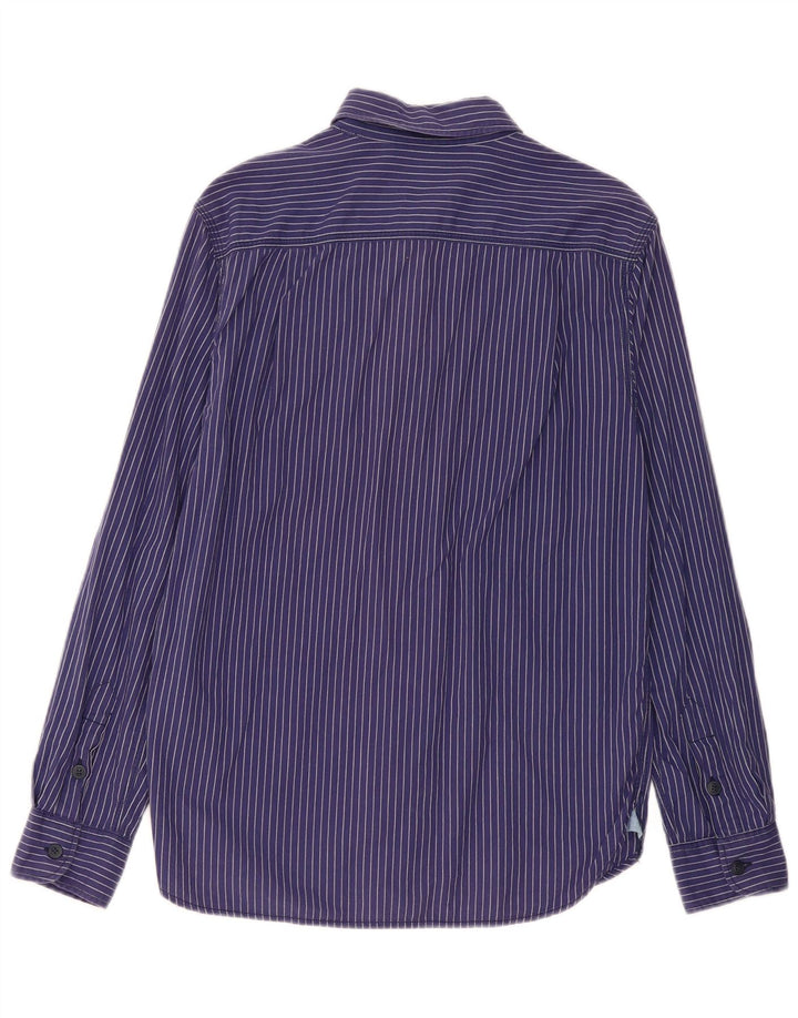 Camicia Levi's da uomo vestibilità standard piccola in cotone gessato blu navy