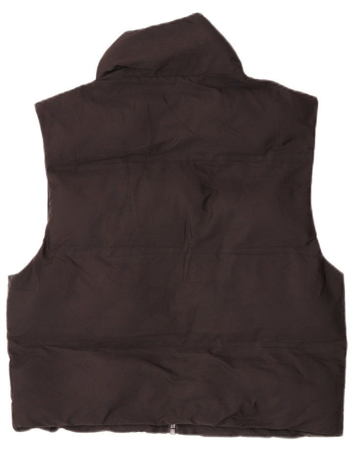 Gilet imbottito oversize da donna Zara UK 6 XS poliestere nero