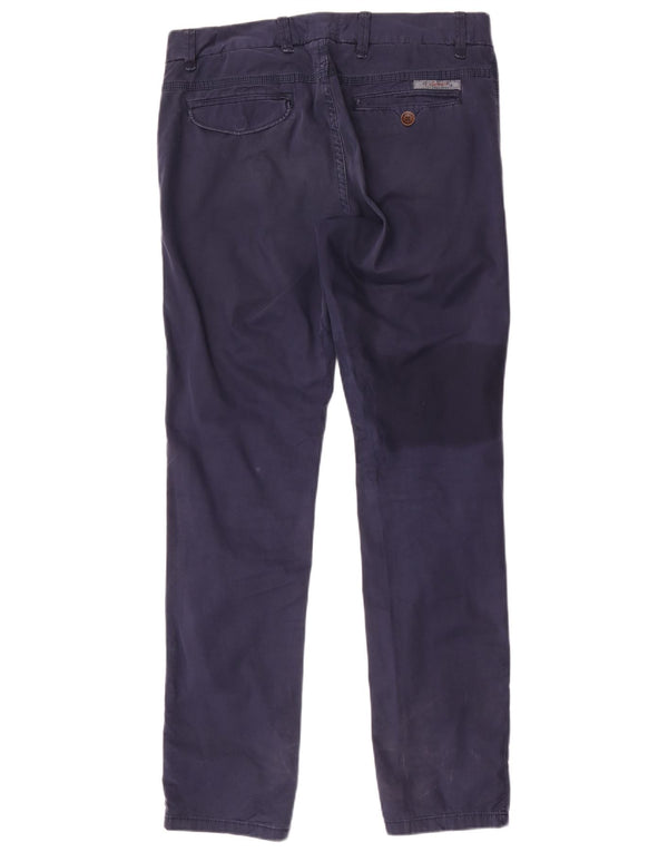 Pantaloni chino slim da uomo Tommy Hilfiger W32 L32 cotone blu navy