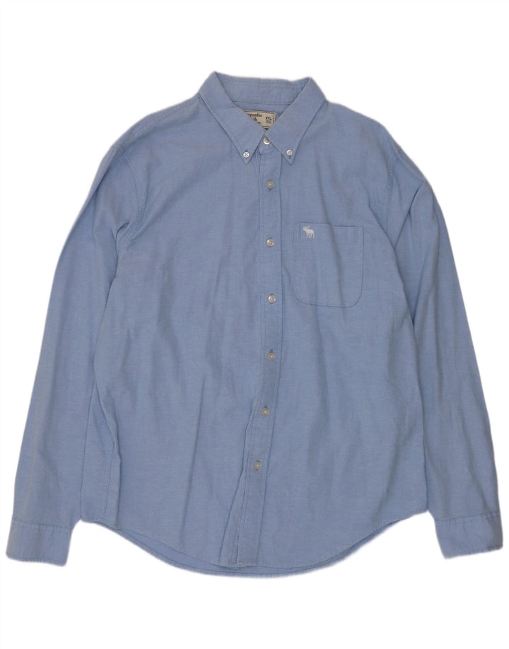 Camicia da uomo Abercrombie & Fitch 2XL in cotone blu